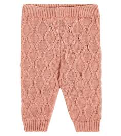Детские спортивные штаны в стиле фэнтези из смесовой шерсти The New Society, розовый