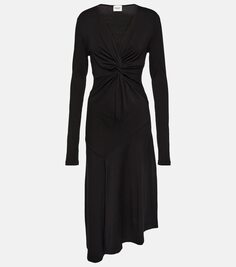 Платье миди lania из джерси Marant Etoile, черный