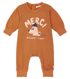 Комбинезон baby merci из хлопка Tinycottons, коричневый