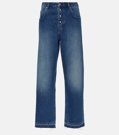 Прямые джинсы belden с завышенной талией Marant Etoile, синий