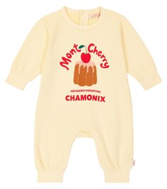 Комбинезон baby mont cherry из хлопка Tinycottons, бежевый