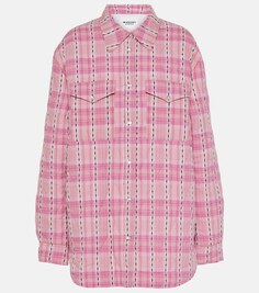 Куртка-рубашка mysen из хлопка Marant Etoile, розовый