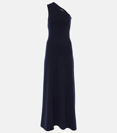 Платье макси n°301 из лебединого кашемира Extreme Cashmere, синий