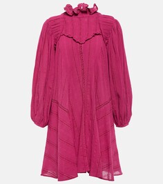 Мини-платье isma из смесового хлопка Marant Etoile, розовый