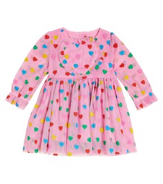 Детское платье с принтом Stella Mccartney Kids, розовый