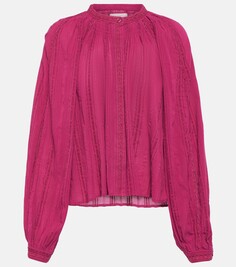 Блузка imayae из смесового хлопка Marant Etoile, розовый