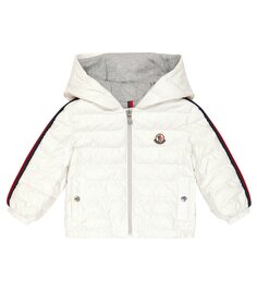 Детский пуховик-бати Moncler Enfant, белый