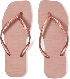 Шлепанцы Slim Square Flip Flop Sandal Havaianas, цвет Crocus Rose