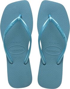 Шлепанцы Slim Square Flip Flop Sandal Havaianas, цвет Tranquility Blue