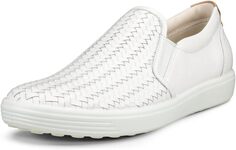 Кроссовки Soft 7 Woven Slip-On II ECCO, белый