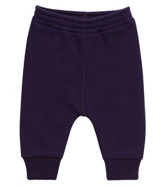 Детские спортивные штаны из хлопкового джерси Gucci Kids, синий