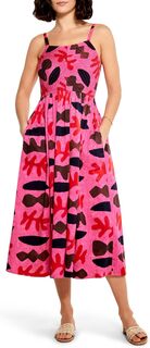 Миниатюрное платье с вырезом NIC+ZOE, цвет Pink Multi
