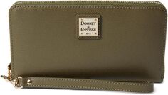 Клатч Large Zip Around Wristlet Dooney &amp; Bourke, цвет Olive
