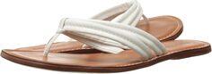 Шлепанцы Miami Sandal Bernardo, цвет White Calf/Luggage Calf