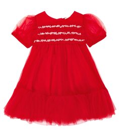 Платье из тюля baby serefin Tutu Du Monde, красный