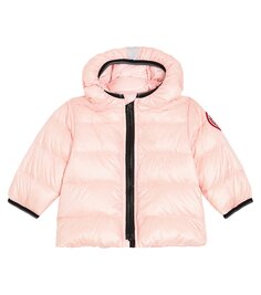 Пуховик baby crofton Canada Goose Kids, розовый