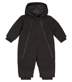 Зимний комбинезон из пуха ягненка Canada Goose Kids, черный