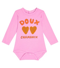 Боди baby doux chamonix из смесового хлопка Tinycottons, розовый