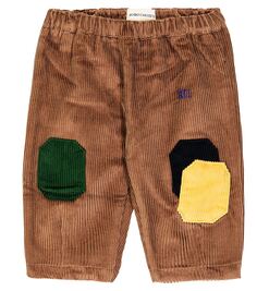 Детские вельветовые брюки из хлопка Bobo Choses, коричневый
