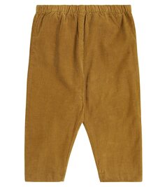 Вельветовые брюки baby dendy Bonpoint, коричневый