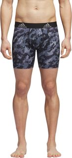 Трусы Performance Boxer Brief Underwear 1-Pack adidas, цвет Elements Camo Black/Onix/Black/Onix Grey