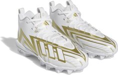 Бутсы Freak Spark 23 Football Cleats adidas, цвет White/White/Gold Metallic