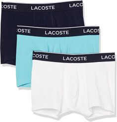 Трусы Trunks 3-Pack Casual Classic Lacoste, цвет Cove/White/Navy Blue