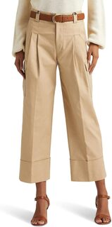 Укороченные брюки-карго из эластичного хлопка LAUREN Ralph Lauren, цвет Birch Tan