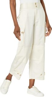 Широкие брюки-карго Shantung LAUREN Ralph Lauren, цвет Mascarpone Cream