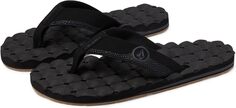 Шлепанцы Recliner Sandals Volcom, цвет Black Destructo