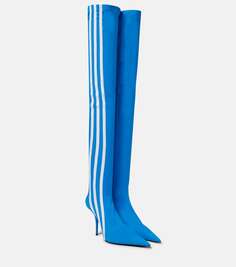 Ботфорты adidas с ножом из коллекции x Balenciaga, синий