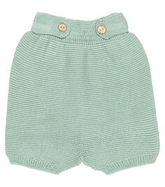 Хлопковые шорты baby menta La Coqueta, зеленый