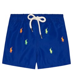 Плавки-шорты с логотипом baby Polo Ralph Lauren Kids, синий