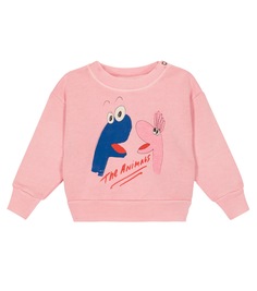 Хлопковый свитер с принтом baby muppets The Animals Observatory, розовый