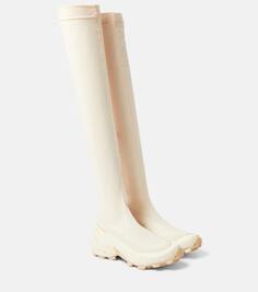 Ботинки ботфорты salomon из коллекции x salomon Mm6 Maison Margiela, белый