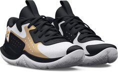 Кроссовки JET &apos;23 Basketball Shoe Under Armour, цвет White/Black/Metallic Gold