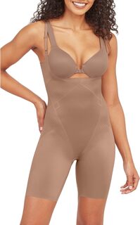 Боди Thinstincts 2.0 с открытой грудью до середины бедра Spanx, цвет Cafe Au Lait