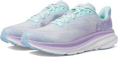 Кроссовки Clifton 9 Hoka, цвет Sunlit Ocean/Lilac Mist