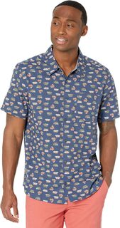 Рубашка с коротким рукавом Fletch Toad&amp;Co, цвет Enamel Blue Van Print Toad&Co