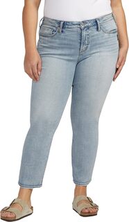Джинсы Plus Size Most Wanted Mid-Rise Ankle Jeans W63424ECF139 Silver Jeans Co., цвет Indigo