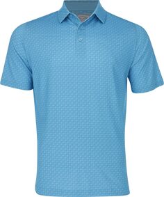 Твиловая футболка-поло Swing Tech со сплошным шевроном Callaway, цвет Blue Grotto