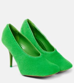 Туфли из овечьей шерсти show Givenchy, зеленый