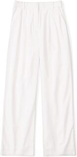 Приталенные широкие брюки из льняной смеси Abercrombie &amp; Fitch, белый