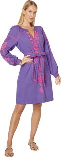 Платье Cammie Long Sleeve Embroidery Lilly Pulitzer, цвет Mystical Purple