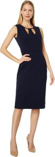 Платье миди без рукавов с вырезами на шее Donna Morgan, цвет Twilight Navy