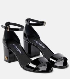 Лакированные босоножки Dolce&amp;Gabbana, черный