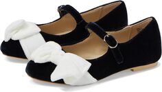 Оксфорды Velvet Bow Flats Janie and Jack, цвет Multicolor