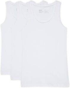 Майка Stretch-Fit Tank 3-Pack PACT, белый