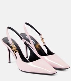 Туфли medusa &apos;95 с открытой пяткой средней длины Versace, розовый
