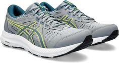 Кроссовки GEL-Contend 8 ASICS, цвет Sheet Rock/Evening Teal